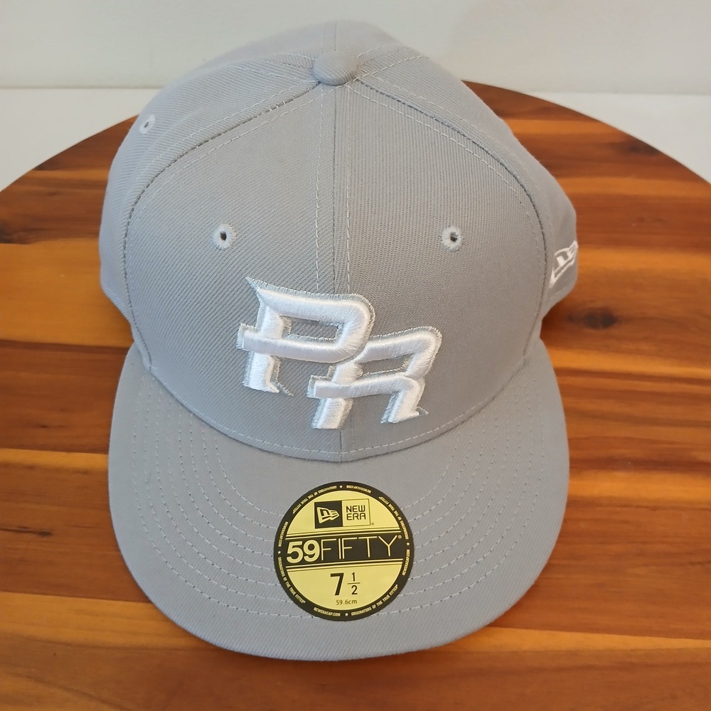 Puerto Rico Hat Cap Fitted 7 1/2 Grey New Era 59FIFTY World Baseball Classic WBC